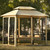 8.9 Ft. W x 5.9 Ft. D Outdoor Gazebo with Convertible Swing Bench;  Double Roof Soft Canopy Garden Backyard Gazebo with Mosquito Netting Suitable for Lawn;  Garden;  Backyard 8.9 Ft. W x 5.9 Ft. D Outdoor Gazebo with Convertible Swing Bench;  Double Roof Soft Canopy Garden Backyard Gazebo with Mosquito Netting Suitable for Lawn;  Garden;  Backyard