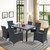 7-piece Outdoor Wicker Dining set - Dining table set for 7 - Patio Rattan Furniture Set with Beige Cushion 7-piece Outdoor Wicker Dining set - Dining table set for 7 - Patio Rattan Furniture Set with Beige Cushion