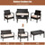 4 Pieces Patio Furniture Sets Rattan Chair Wicker Set Outdoor Bistro 4 Pieces Patio Furniture Sets Rattan Chair Wicker Set Outdoor Bistro