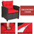 3 Pieces Rattan Patio Furniture Set with Washable Cushion 3 Pieces Rattan Patio Furniture Set with Washable Cushion