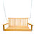 Front Porch Swing with Armrests;  Wood Bench Swing with Hanging Chains; for Outdoor Patio ; Garden Yard;  porch;  backyard;  or sunroom; Easy to Assemble; teak Front Porch Swing with Armrests;  Wood Bench Swing with Hanging Chains; for Outdoor Patio ; Garden Yard;  porch;  backyard;  or sunroom; Easy to Assemble; teak