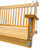 Front Porch Swing with Armrests;  Wood Bench Swing with Hanging Chains; for Outdoor Patio ; Garden Yard;  porch;  backyard;  or sunroom; Easy to Assemble; teak Front Porch Swing with Armrests;  Wood Bench Swing with Hanging Chains; for Outdoor Patio ; Garden Yard;  porch;  backyard;  or sunroom; Easy to Assemble; teak