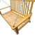 Front Porch Swing with Armrests;  Wood Bench Swing with Hanging Chains; for Outdoor Patio ; Garden Yard;  porch;  backyard;  or sunroom; Easy to Assemble; teak Front Porch Swing with Armrests;  Wood Bench Swing with Hanging Chains; for Outdoor Patio ; Garden Yard;  porch;  backyard;  or sunroom; Easy to Assemble; teak