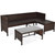 3 Pieces Outdoor Patio Corner Rattan Sofa Set 3 Pieces Outdoor Patio Corner Rattan Sofa Set