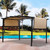 12 x 9 Ft Outdoor Pergola Patio Gazebo; Retractable Shade Canopy; Steel Frame Grape Gazebo; Sunshelter Pergola for Gardens; Terraces; Backyard 12 x 9 Ft Outdoor Pergola Patio Gazebo; Retractable Shade Canopy; Steel Frame Grape Gazebo; Sunshelter Pergola for Gardens; Terraces; Backyard
