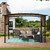 12 x 9 Ft Outdoor Pergola Patio Gazebo; Retractable Shade Canopy; Steel Frame Grape Gazebo; Sunshelter Pergola for Gardens; Terraces; Backyard 12 x 9 Ft Outdoor Pergola Patio Gazebo; Retractable Shade Canopy; Steel Frame Grape Gazebo; Sunshelter Pergola for Gardens; Terraces; Backyard