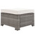 6-Piece Outdoor Sofa Set; PE Wicker Rattan Sofa with 2 Corner Chairs; 2 Single Chairs; 1 Ottoman and 1 Storage Table; All-weather Conversational Furniture; Beige 6-Piece Outdoor Sofa Set; PE Wicker Rattan Sofa with 2 Corner Chairs; 2 Single Chairs; 1 Ottoman and 1 Storage Table; All-weather Conversational Furniture; Beige