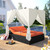 Outdoor Patio Wicker Sunbed Daybed with Cushions, Adjustable Seats Outdoor Patio Wicker Sunbed Daybed with Cushions, Adjustable Seats