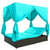 Outdoor Patio Wicker Sunbed Daybed with Cushions, Adjustable Seats Outdoor Patio Wicker Sunbed Daybed with Cushions, Adjustable Seats