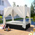 Outdoor Patio Wicker Sunbed Daybed with Cushions, Adjustable Seats Outdoor Patio Wicker Sunbed Daybed with Cushions, Adjustable Seats