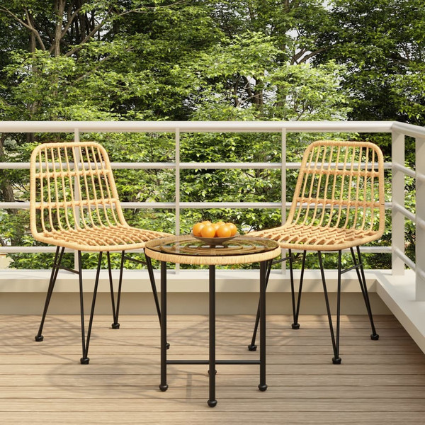 3 Piece Patio Dining Set Poly Rattan 3 Piece Patio Dining Set Poly Rattan