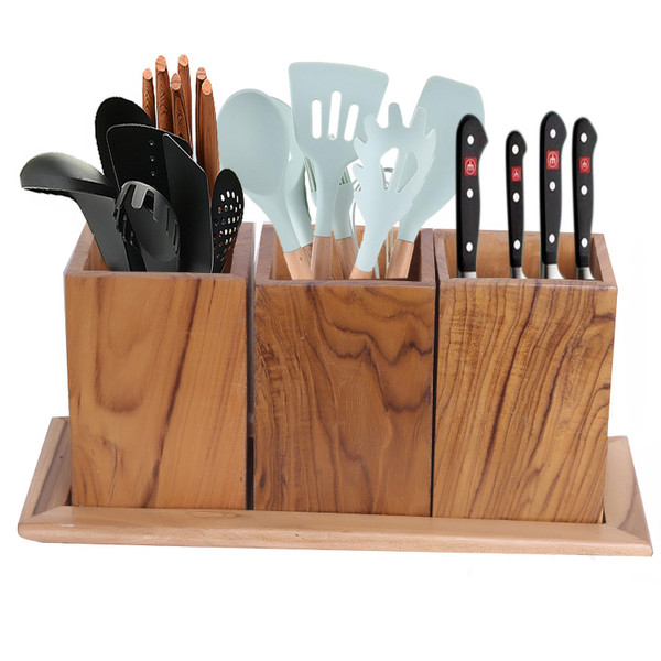 WILLART Wooden Multipurpose Kitchen Utensil Cutlery Caddy Cooking Utensils; Knife Spoon & Spatula Rack Holder Organizer Snacks Tea Coffee Sugar Container Gift WILLART Wooden Multipurpose Kitchen Utensil Cutlery Caddy Cooking Utensils; Knife Spoon & Spatula Rack Holder Organizer Snacks Tea Coffee Sugar Container Gift