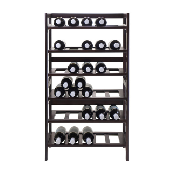 Silvi Wine Rack; 30-Bottle; - 6-Tier Silvi Wine Rack; 30-Bottle; - 6-Tier