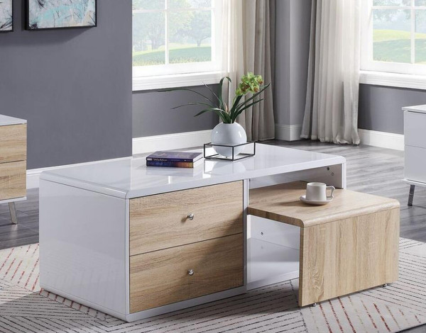 Verux Coffee Table; White High Gloss Verux Coffee Table; White High Gloss