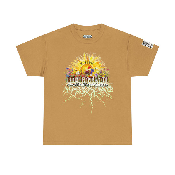 Let's Grow! Sunshine & Flowers Root Regulator Unisex Heavy Cotton Tee