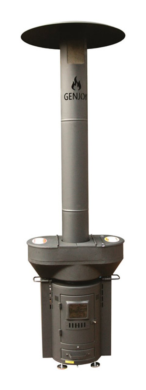 Q-Flame Wood Pellet Steel Patio Heater