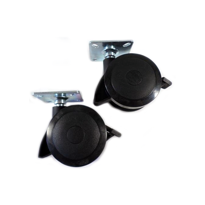 Weber Feststellrollen-Set Für Spirit 200/300 Grills – 2 Stück, 7,4 Cm Rollen, Inkl. Montageplatten