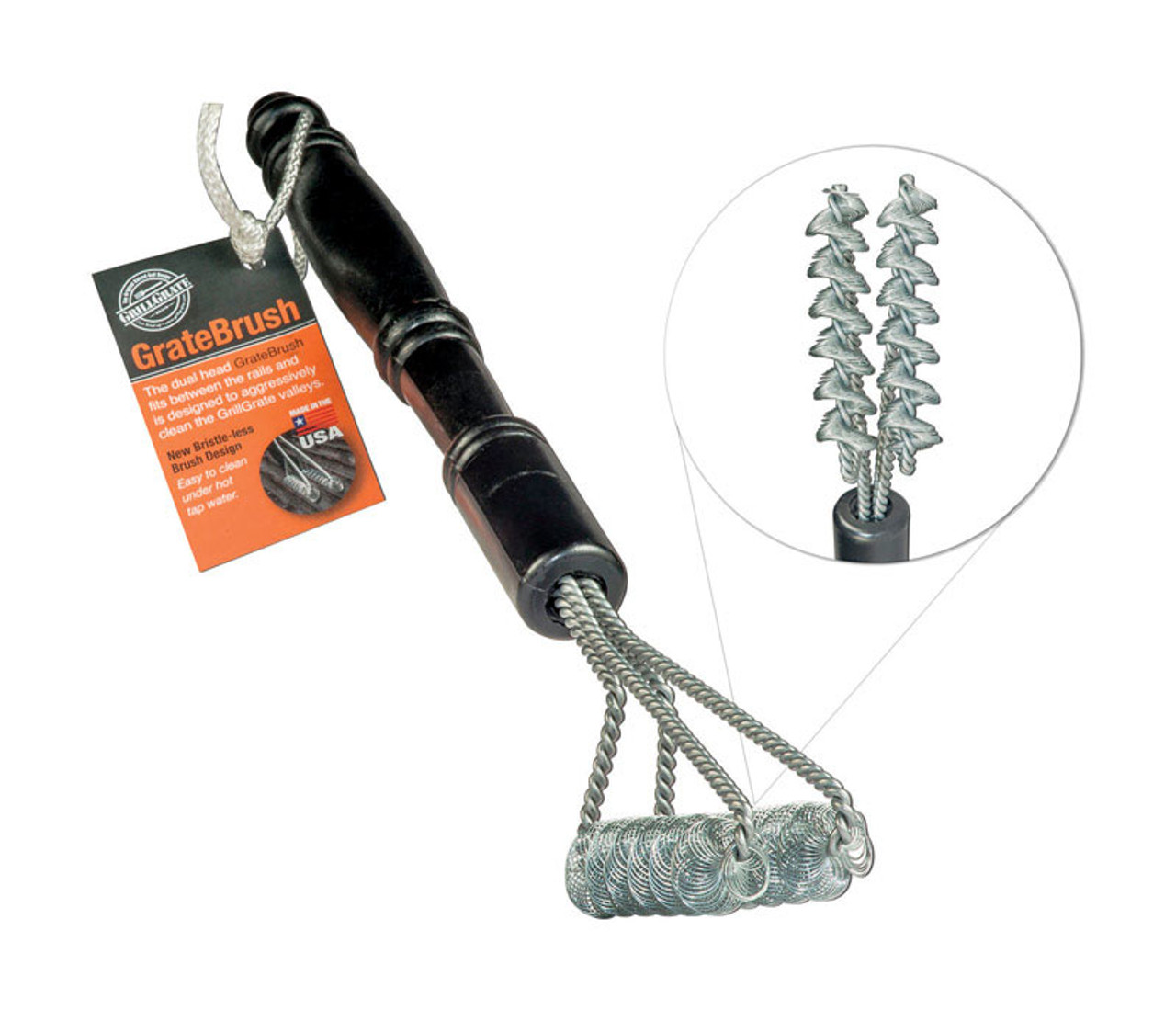 GrillGrate Stainless Steel Black Grill Brush 