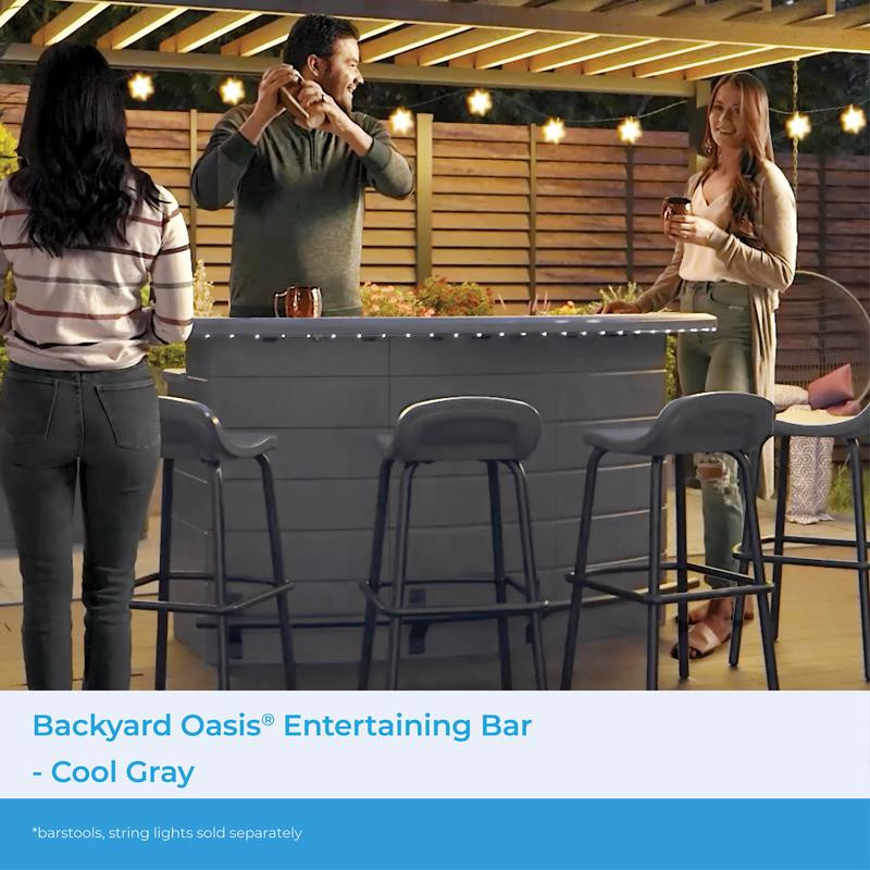 Suncast Backyard Oasis Bar Table - Thumbnail 5