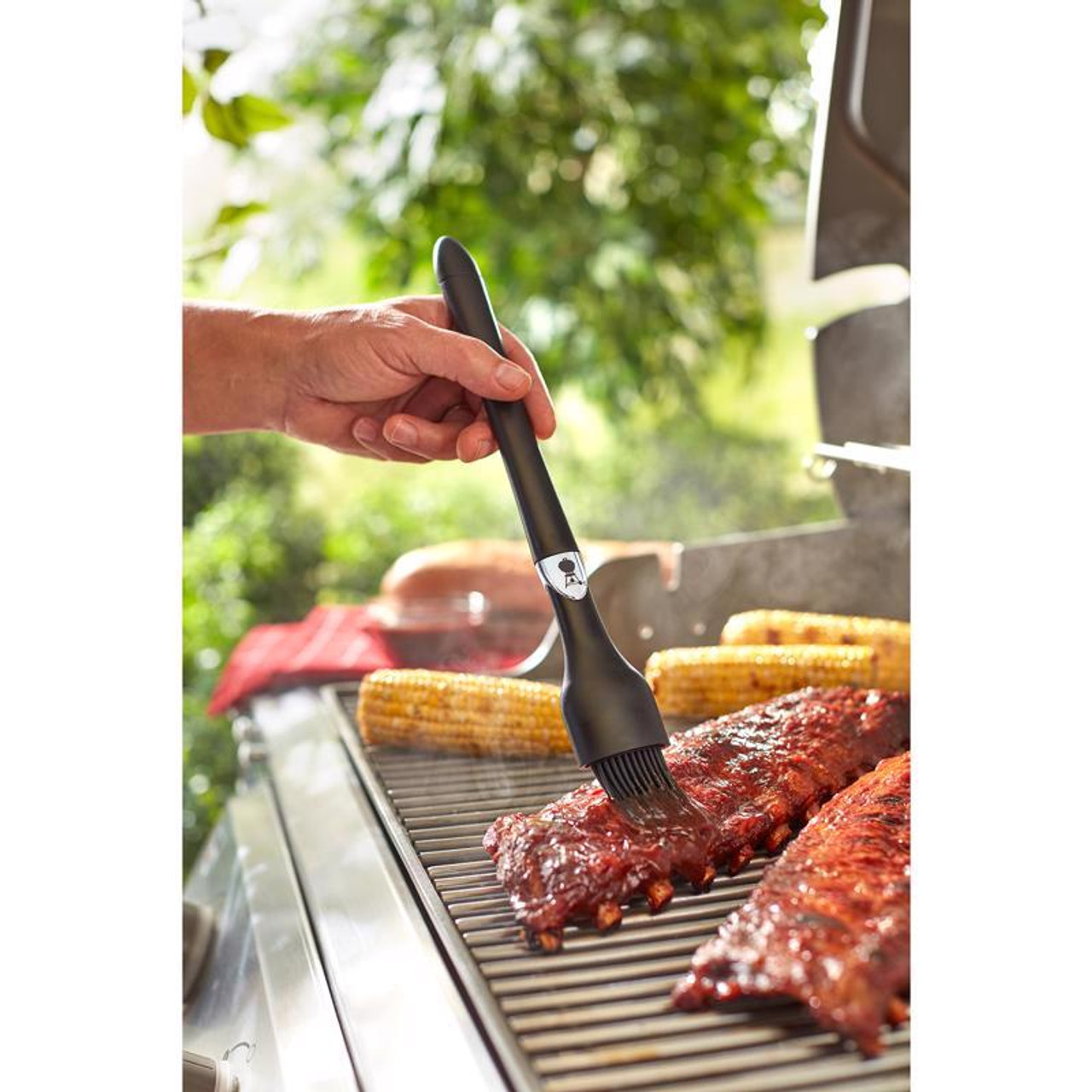 55005 by Napoleon BBQ - Silicone Basting Brush with Stainless Steel Handle