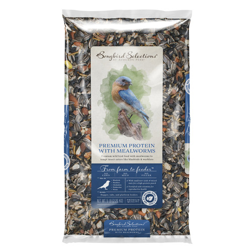 Audubon Park Songbird Selections Bluebird/Warblers Mealworm Bird Seed 5 lb