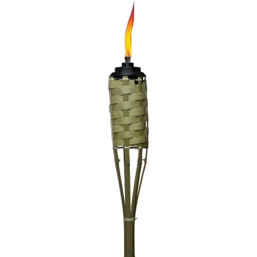 Tiki Luau Brown Bamboo 57 in. Weather Resistant Outdoor Torch 1 pc