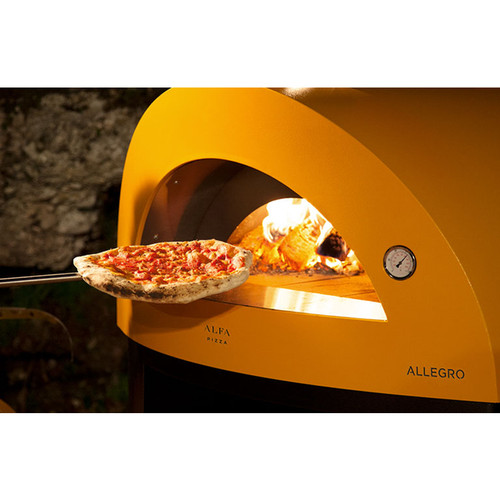 Alfa Ovens Wood Pellet Allegro Outdoor Pizza Oven Yellow FXALLE-LGIA-T
