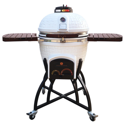 Icon CG401 Charcoal Kamado Grill and Smoker White Icon CG401 Charcoal Kamado Grill and Smoker White