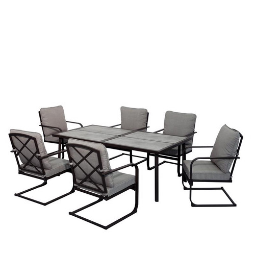 Living Accents Lakehurst 7 pc Steel Dining Set Living Accents Lakehurst 7 pc Steel Dining Set