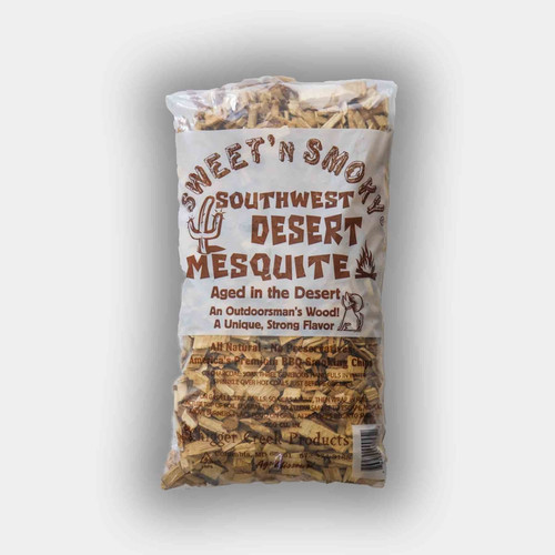 Chigger Creek Sweet' N Smoky All Natural Southwest Desert Mesquite Wood Smoking Chips 200 cu in Chigger Creek Sweet' N Smoky All Natural Southwest Desert Mesquite Wood Smoking Chips 200 cu in