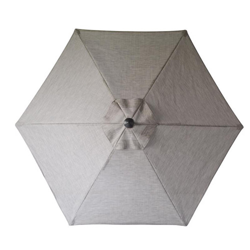 Living Accents Clark 9 ft. Tiltable Beige Patio Umbrella