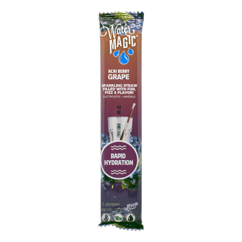 Water Magic Acai Berry Grape Water Straws