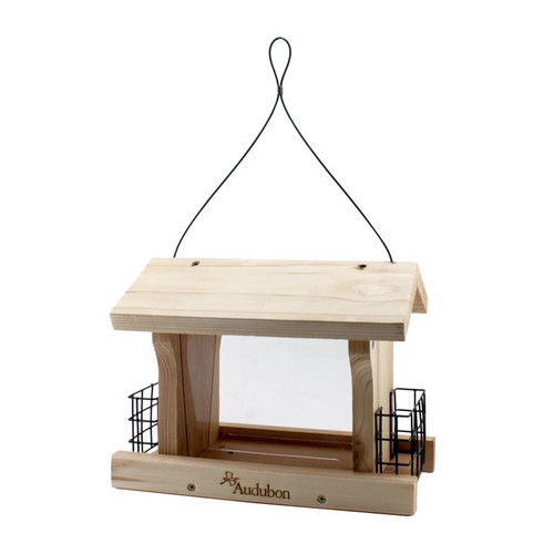 Woodlink Audubon Wild Bird 5 lb Cedar Ranch Double Suet Bird Feeder 4 ports