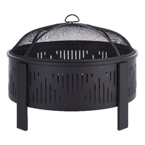 Living Accents 29 in. W Steel Round Wood Fire Pit Living Accents 29 in. W Steel Round Wood Fire Pit