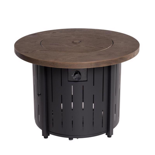 Living Accents 36 in. W Steel Modern Round Propane Fire Pit Living Accents 36 in. W Steel Modern Round Propane Fire Pit