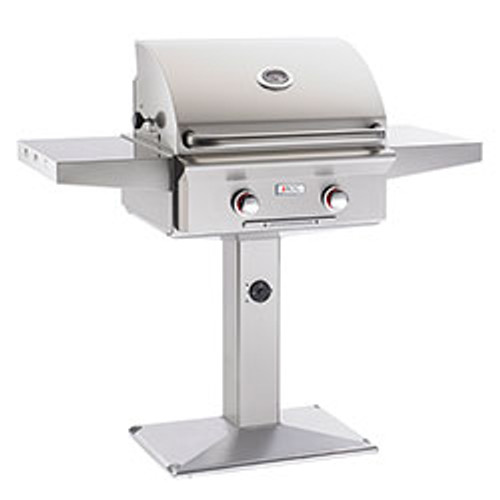 AOG 24NPL L-Series 24-Inch 2-Burner Natural Gas Grill On Pedestal