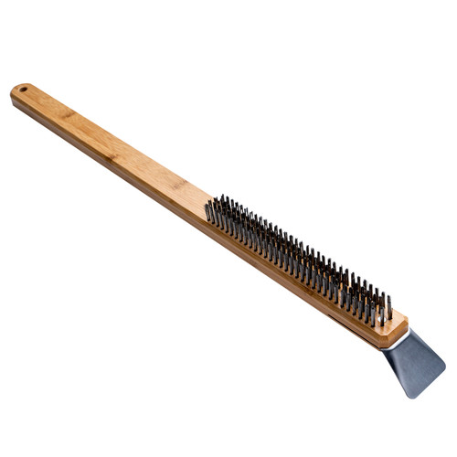 Ooni Stainless Steel Brown Grill Brush with Scraper