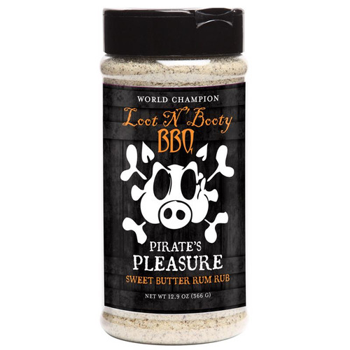 Loot N' Booty Pirates Pleasure Sweet Butter Rum BBQ Rub 12.9 oz
