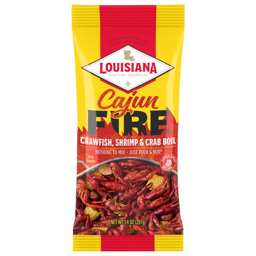 Louisiana Fish Fry Seafood Boil - Cajun Fire Seafood Seasoning 14 oz