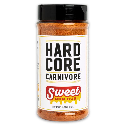 Hardcore Carnivore Sweet BBQ Bar-B-Q Rub & Seasoning 12.25 oz