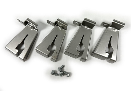 Weber 64559 Burner Tube Clamp Kit – 4-Piece Stainless Steel Replacement Set for Genesis 300 Series Gas Grills (2022 & Newer)