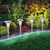 Silver Solar Powered LED Pathway Light 4 pk