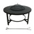 Steel Round Wood Fire Table