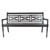 Jack Post Black Wood Decorative Bench