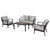 Living Accents Rhett 4 pc Contemporary Patio Set