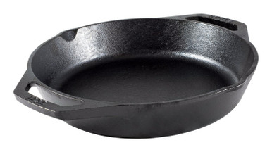 Lodge L8GPL 10 1/4 Pre-Seasoned Cast Iron Grill Pan with Dual Handles