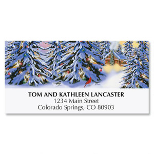 Heart and Home Christmas Return Address Labels