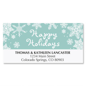 Border Snowflakes Return Address Labels Border Snowflakes Return Address Labels