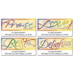 Faithful Words Return Address Labels (4 Designs)