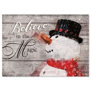 Snowman Believe Christmas Greeting Cards Snowman Believe Christmas Greeting Cards